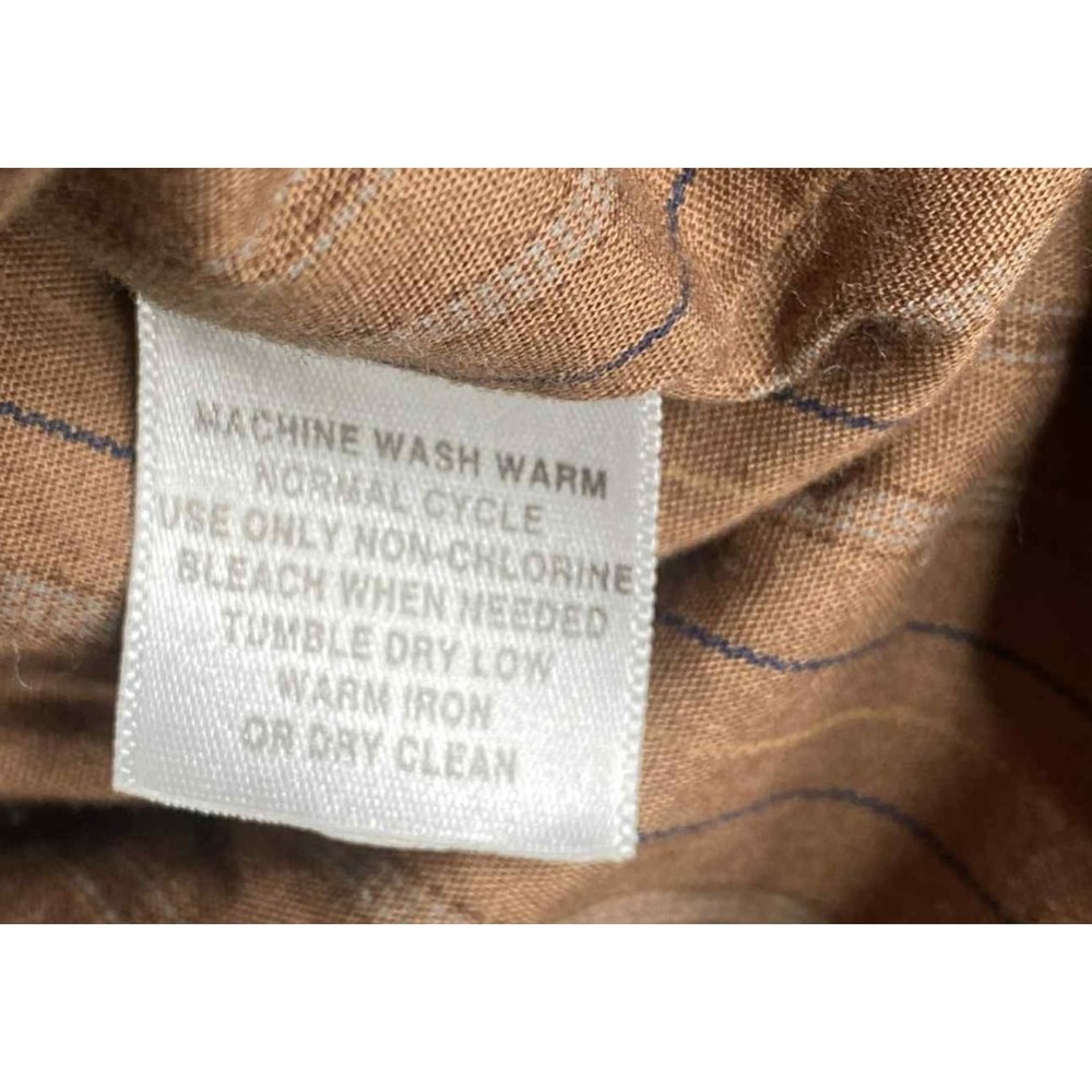 Aeropostale Vintage Womens Y2K Canvas Jacket Tan Utility Military size M Cotton - Picture 7 of 7